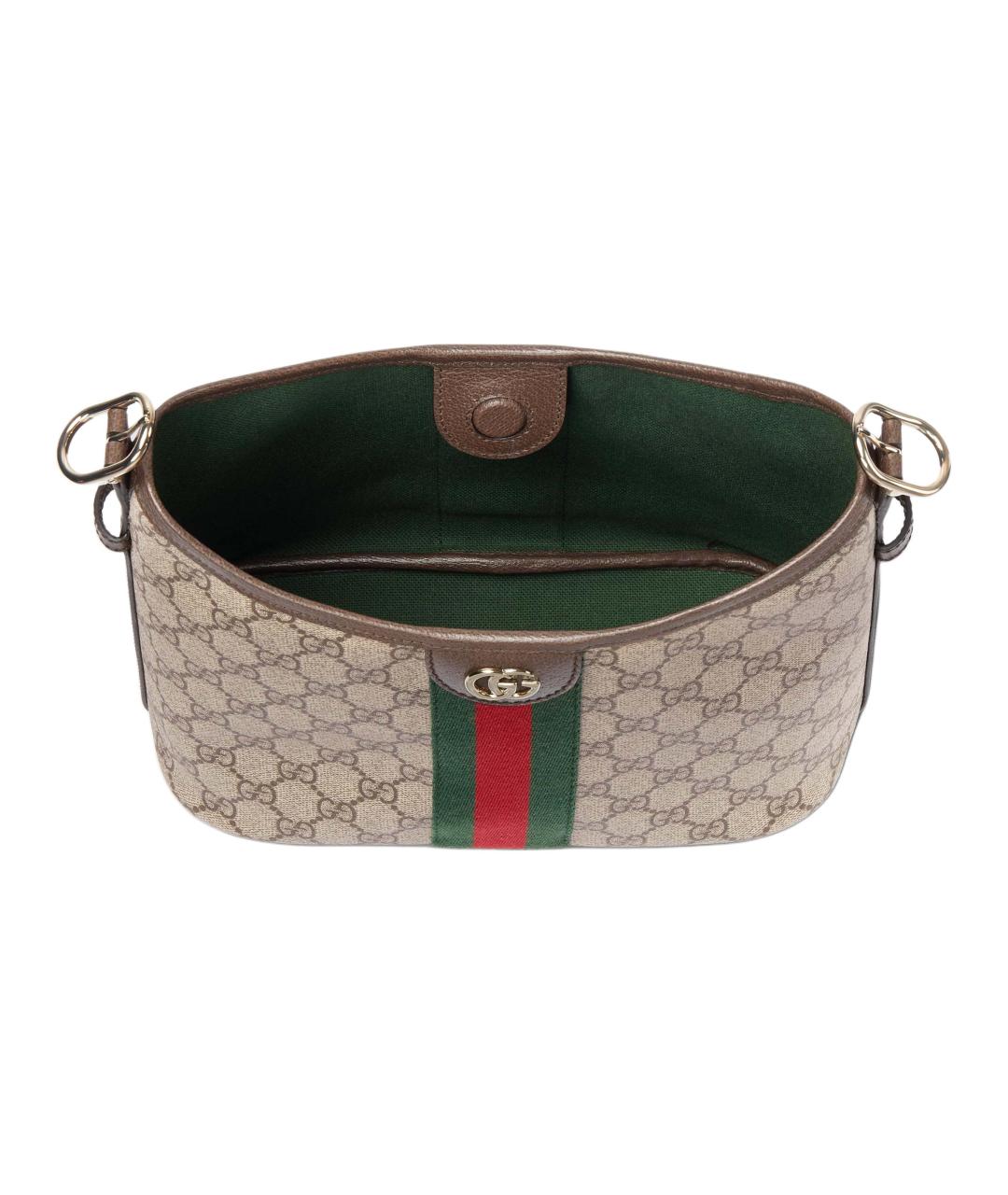 GUCCI Коричневая хлопковая сумка через плечо, фото 5