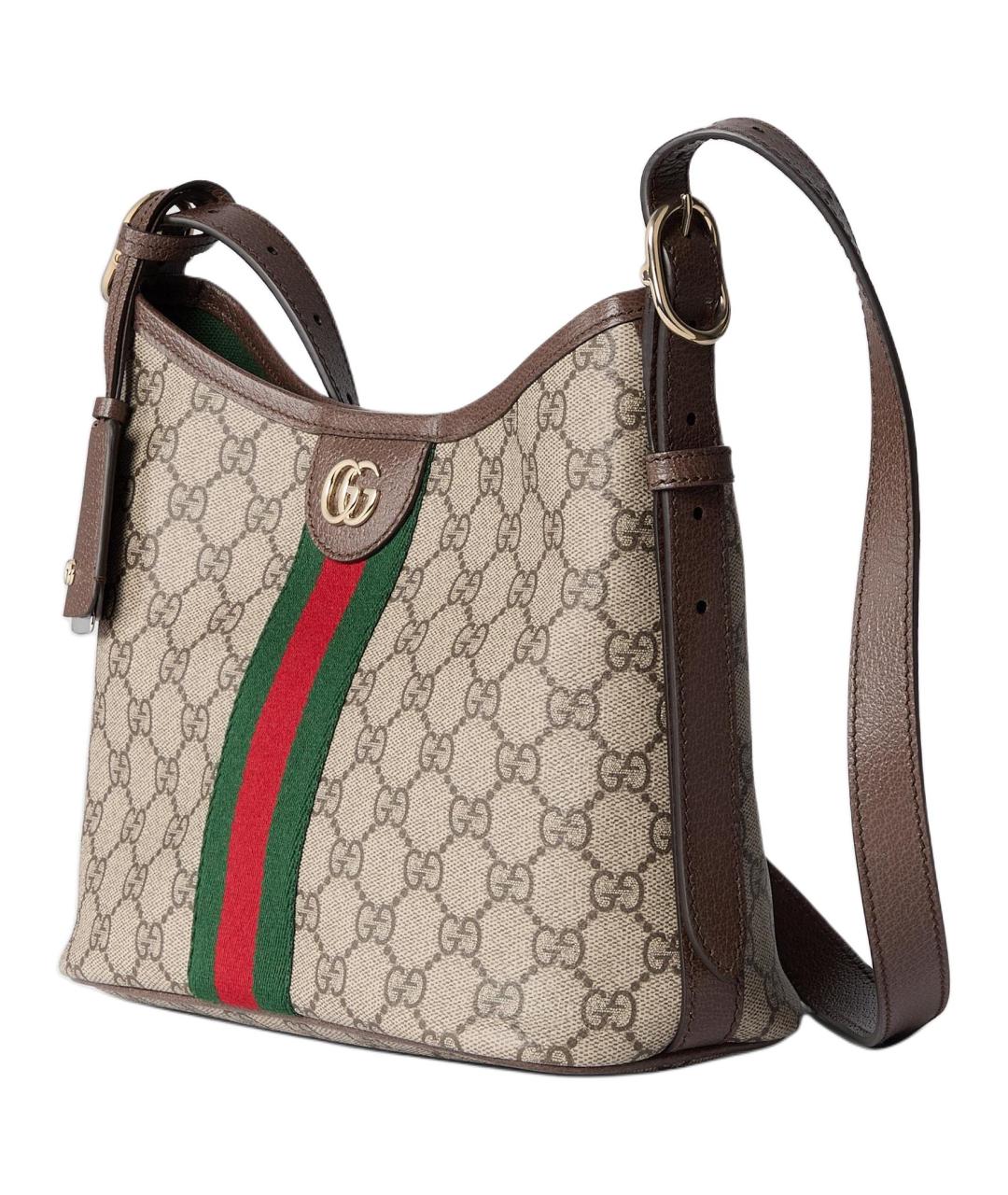 GUCCI Коричневая хлопковая сумка через плечо, фото 3