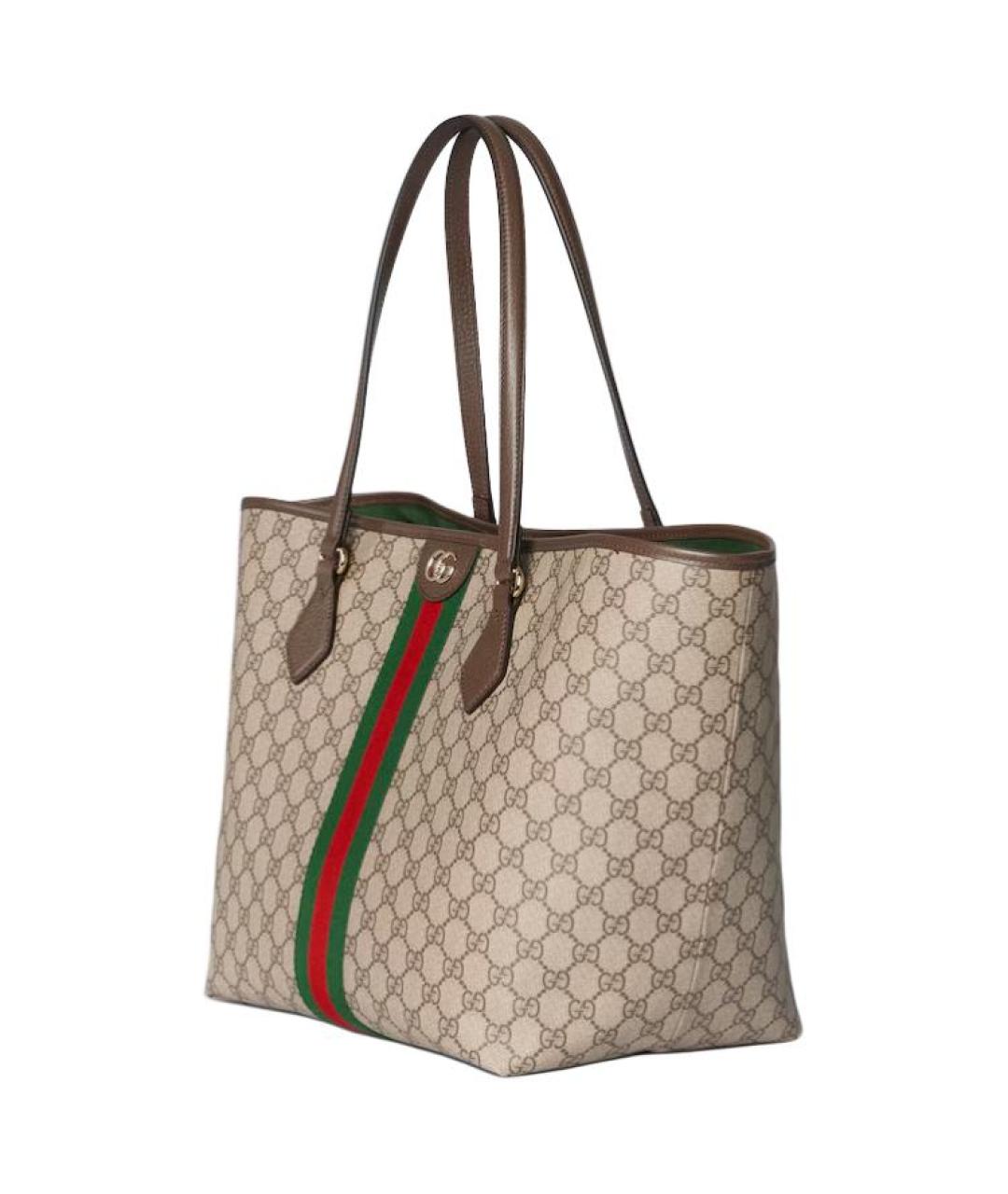 GUCCI Коричневая хлопковая сумка через плечо, фото 2