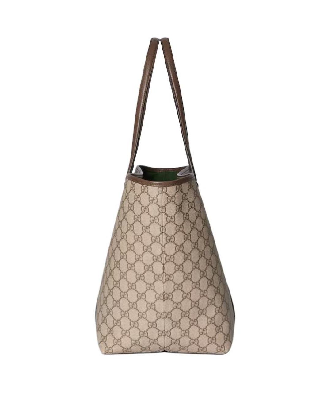 GUCCI Коричневая хлопковая сумка через плечо, фото 3