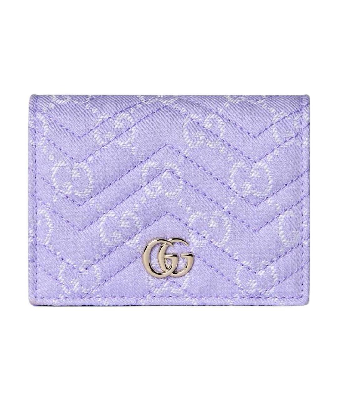 GUCCI Фиолетовый кожаный кошелек, фото 1