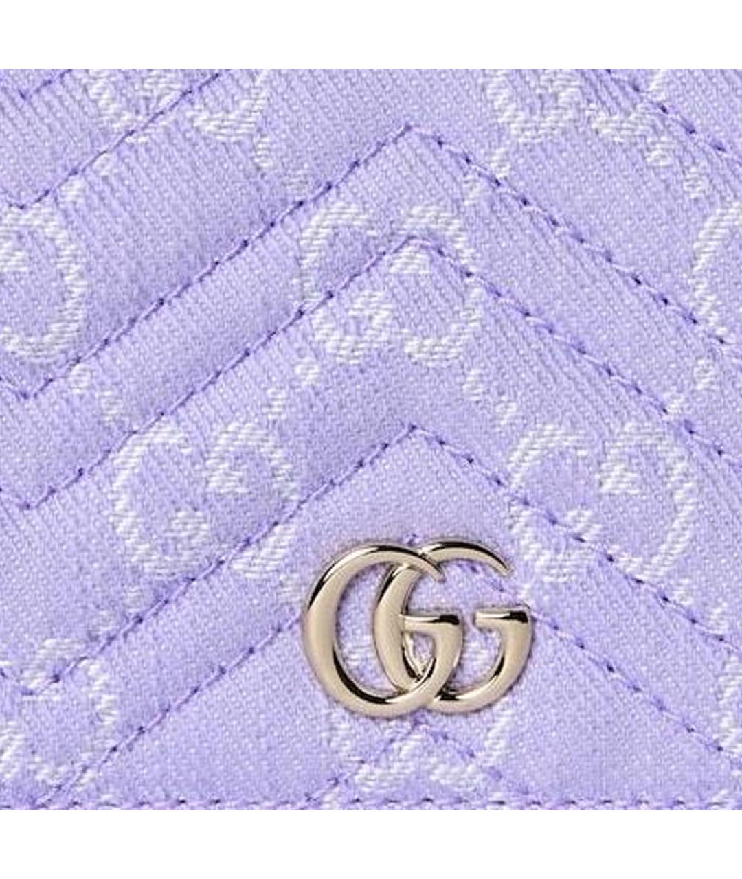 GUCCI Фиолетовый кожаный кошелек, фото 7