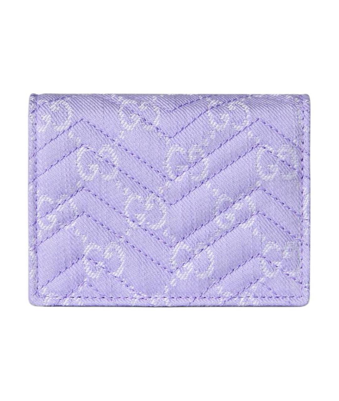 GUCCI Фиолетовый кожаный кошелек, фото 3