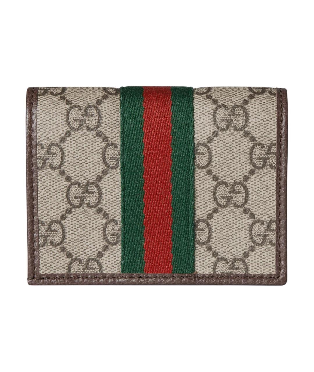 GUCCI Коричневый кожаный кошелек, фото 3