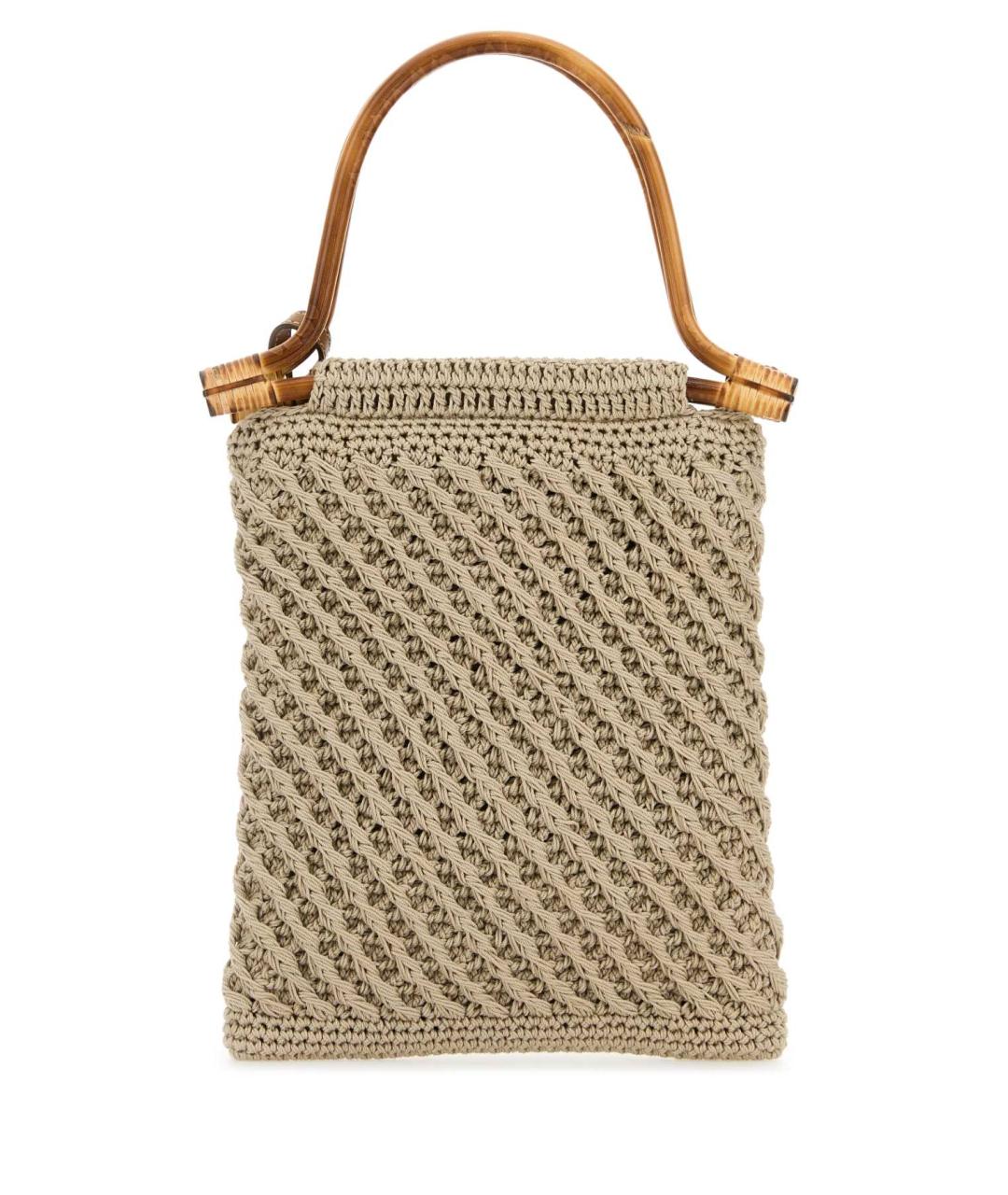 PRADA Бежевая сумка с короткими ручками, фото 3