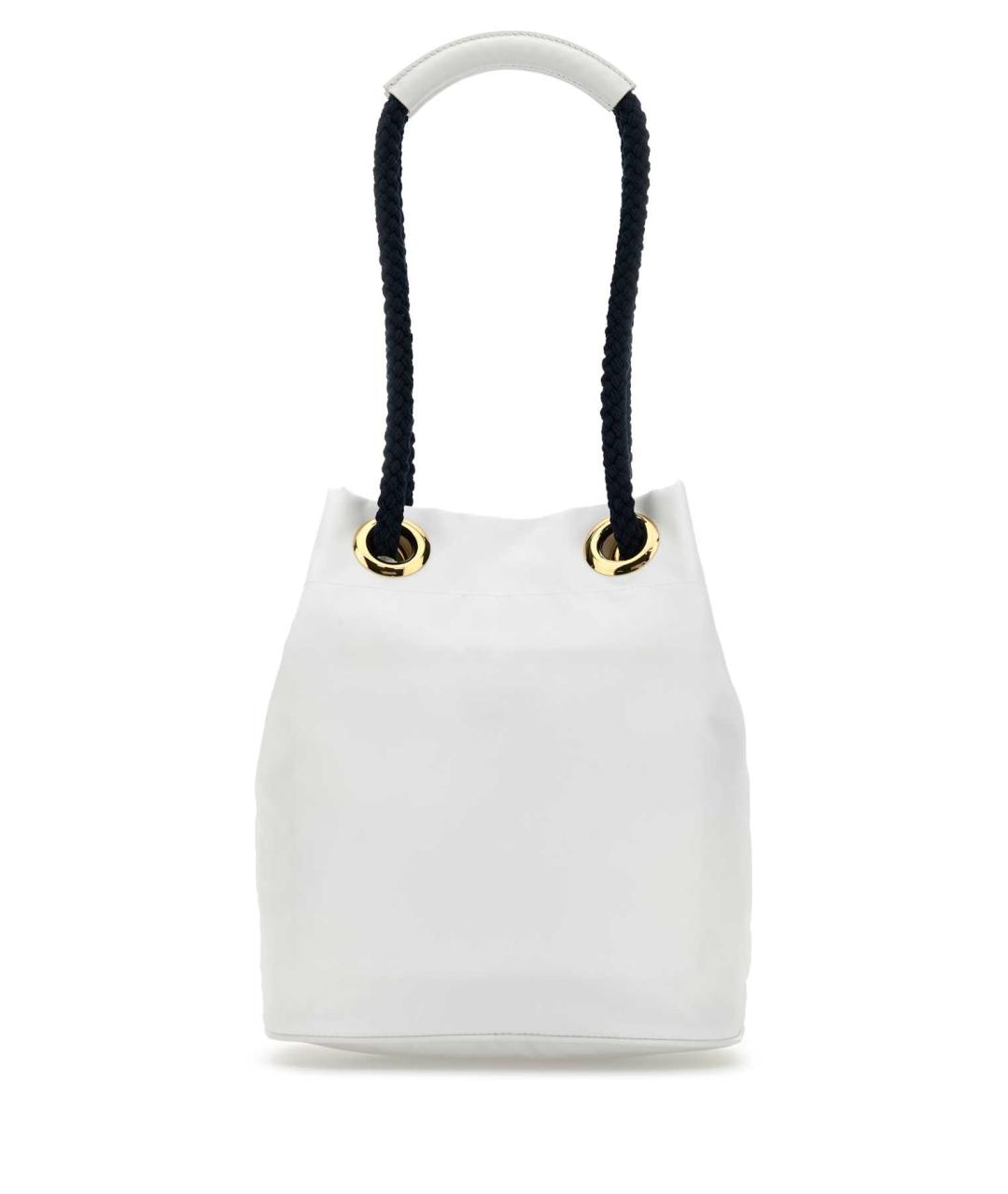 PRADA Белая синтетическая сумка с короткими ручками, фото 3