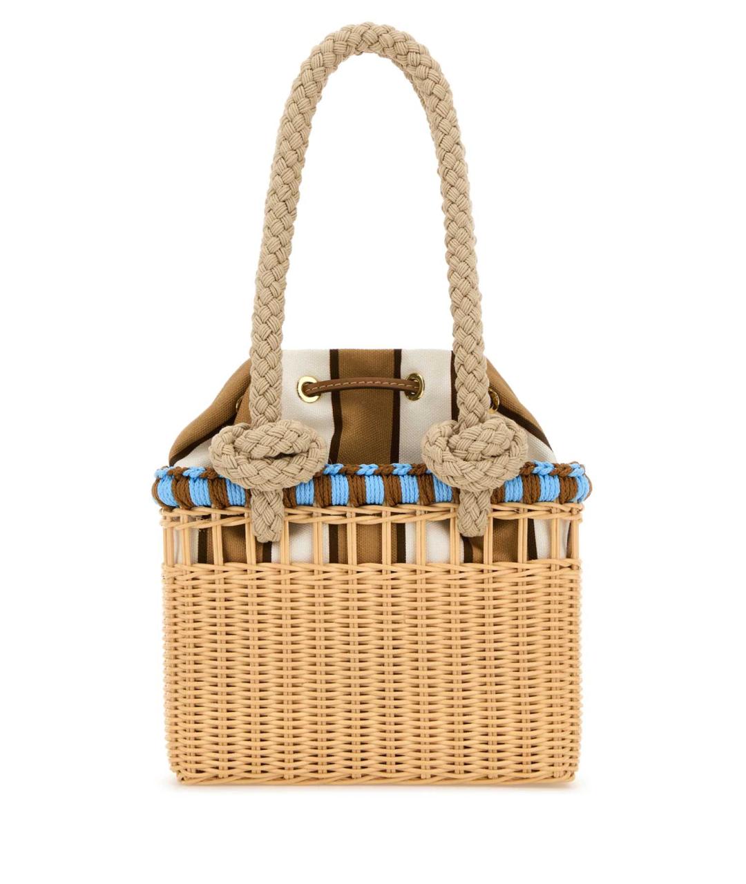 PRADA Бежевая сумка с короткими ручками, фото 3