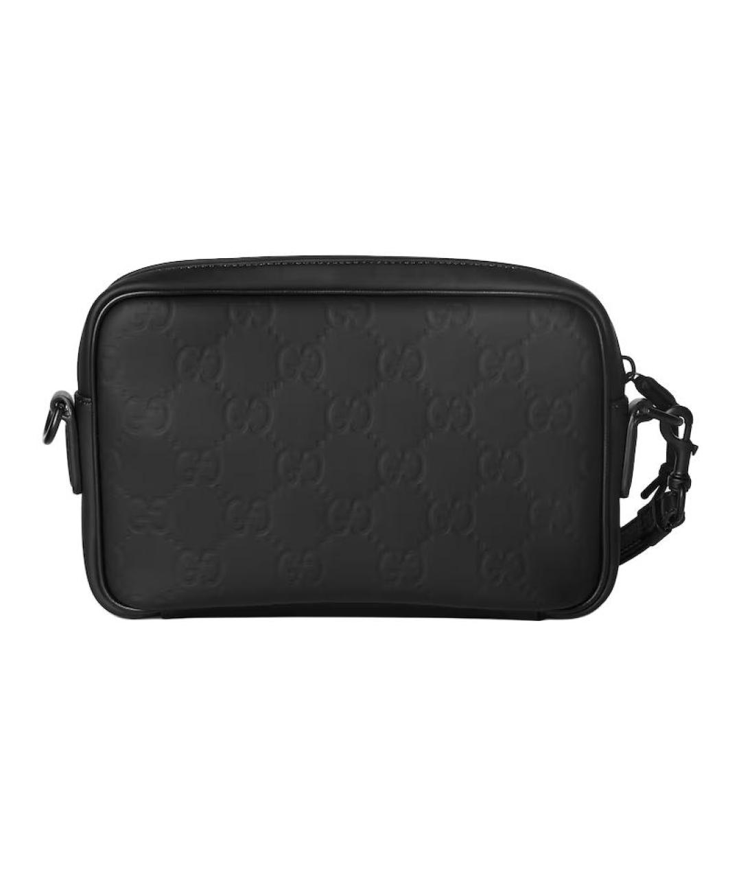 GUCCI Черная кожаная сумка на плечо, фото 4