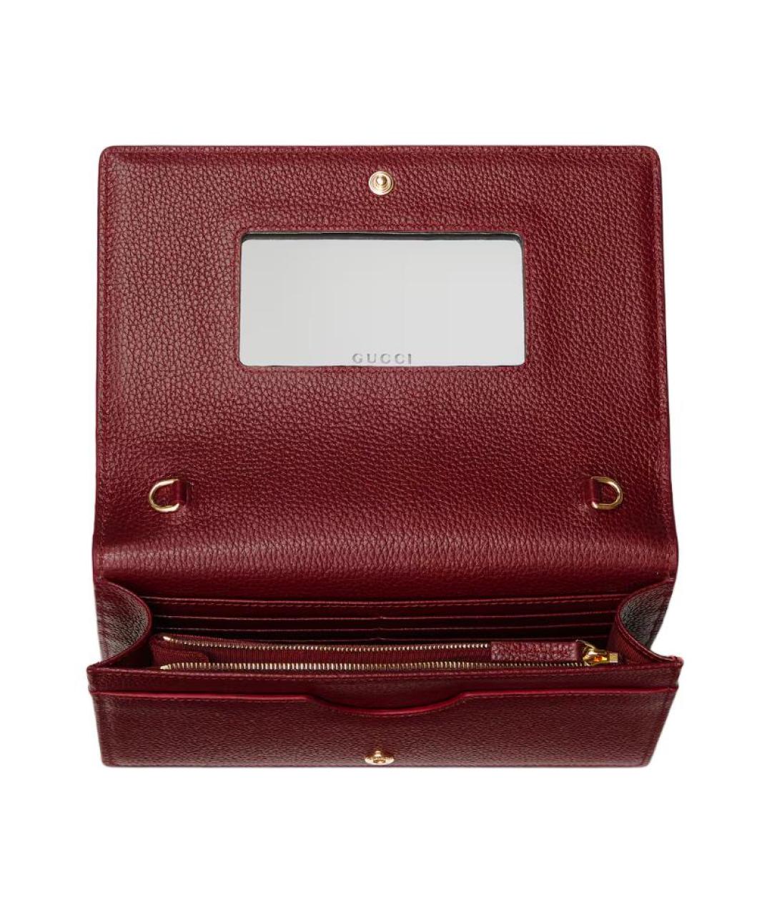 GUCCI Черная кожаная сумка через плечо, фото 5