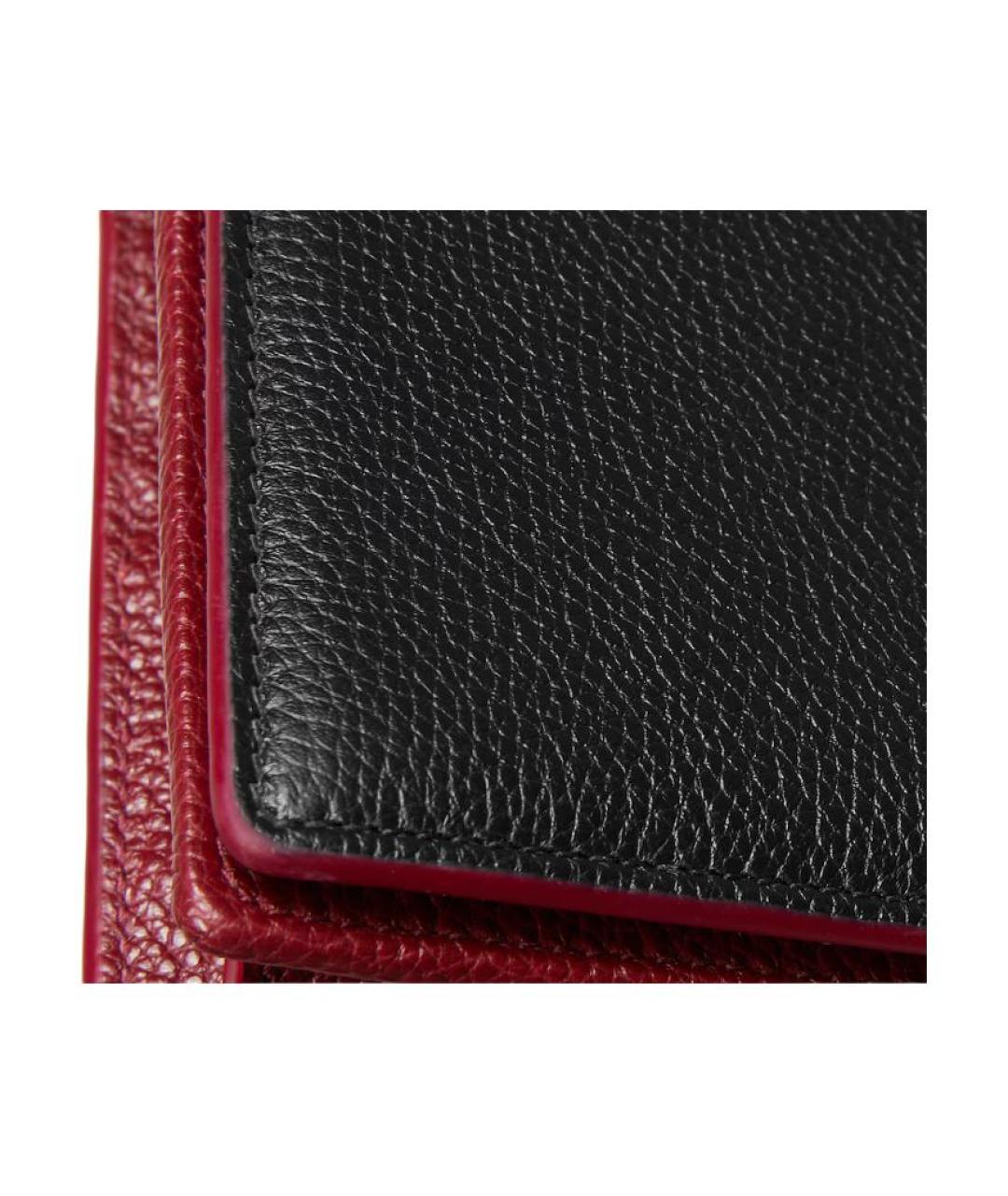 GUCCI Черная кожаная сумка через плечо, фото 6