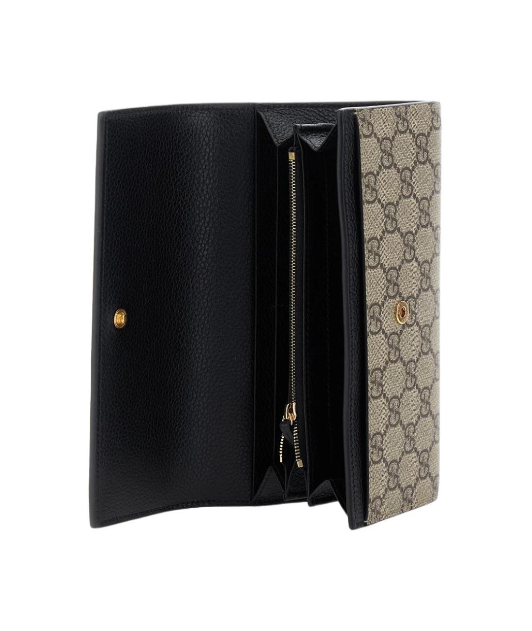 GUCCI Черный кожаный кошелек, фото 5