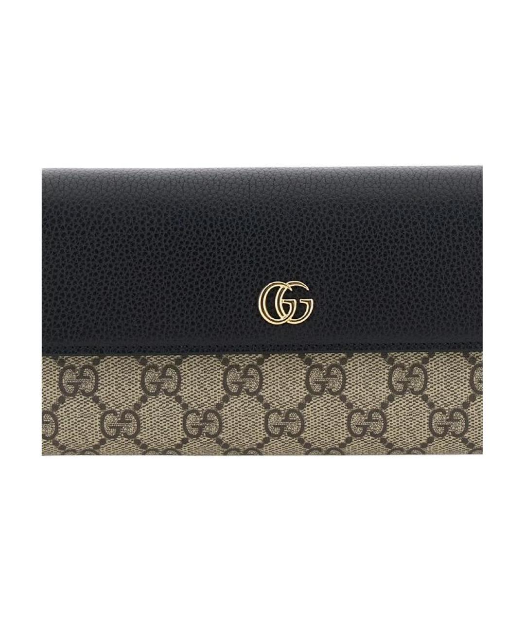 GUCCI Черный кожаный кошелек, фото 6