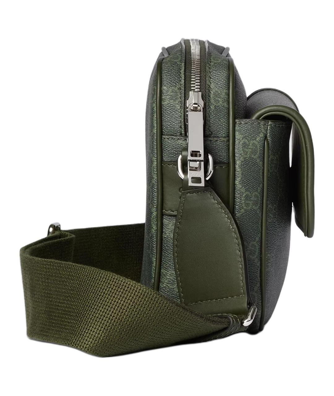 GUCCI Зеленая кожаная сумка через плечо, фото 4