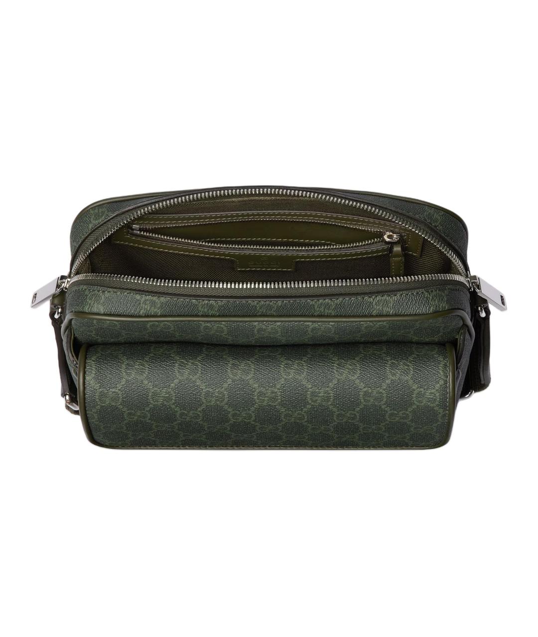 GUCCI Зеленая кожаная сумка через плечо, фото 5