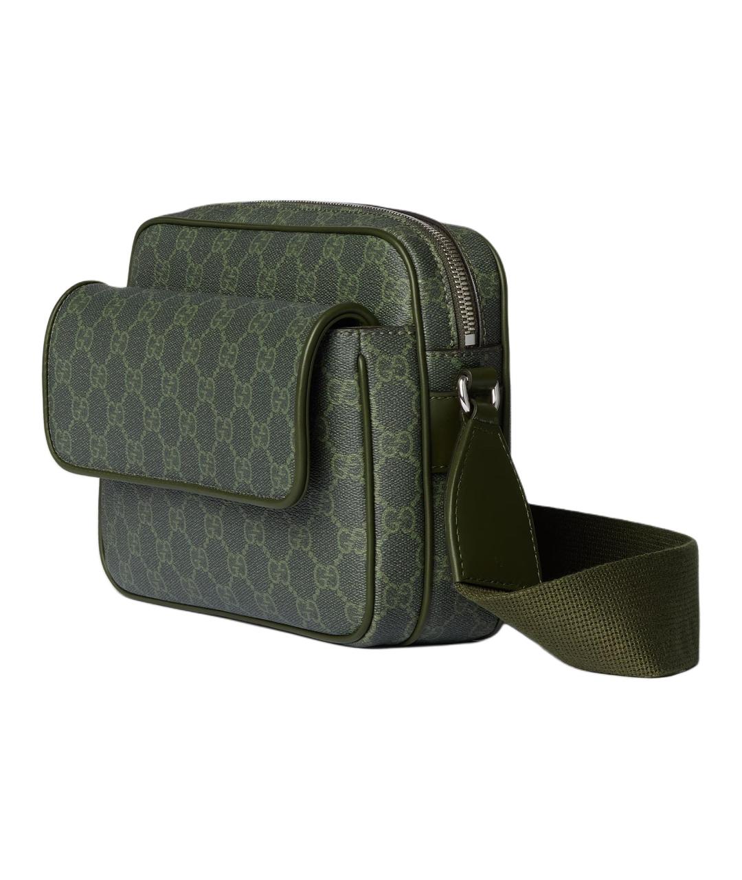 GUCCI Зеленая кожаная сумка через плечо, фото 2