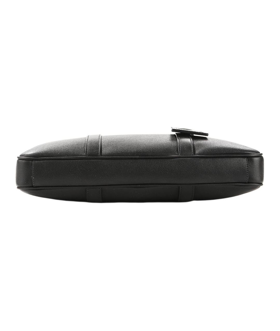 PRADA Черный кожаный портфель, фото 4