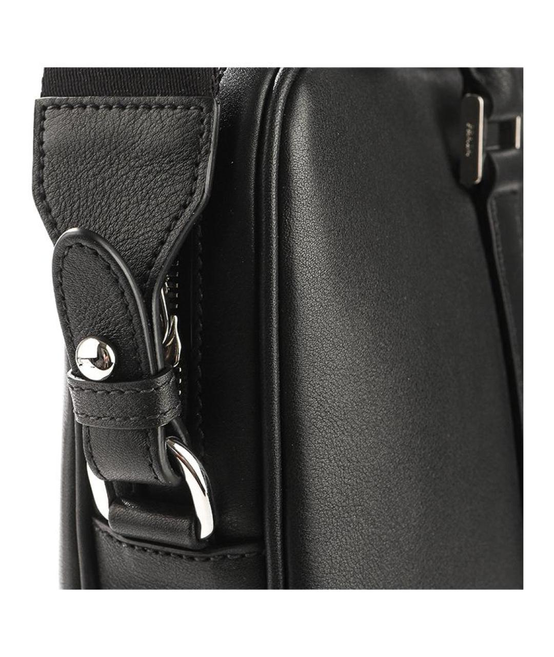 PRADA Черный кожаный портфель, фото 8