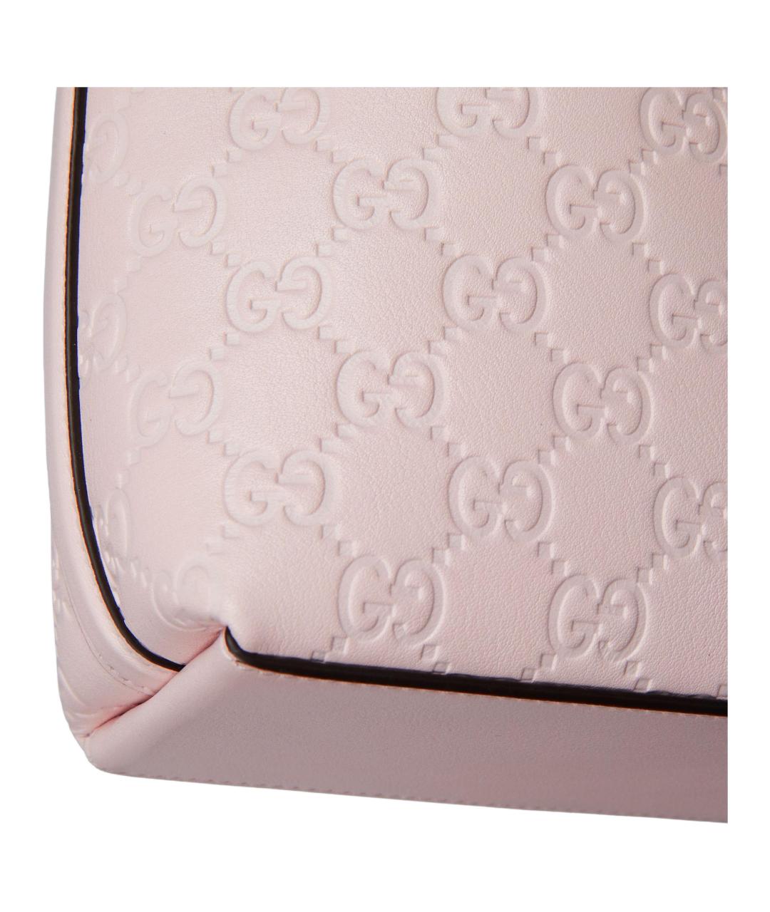 GUCCI Розовая кожаная сумка через плечо, фото 8