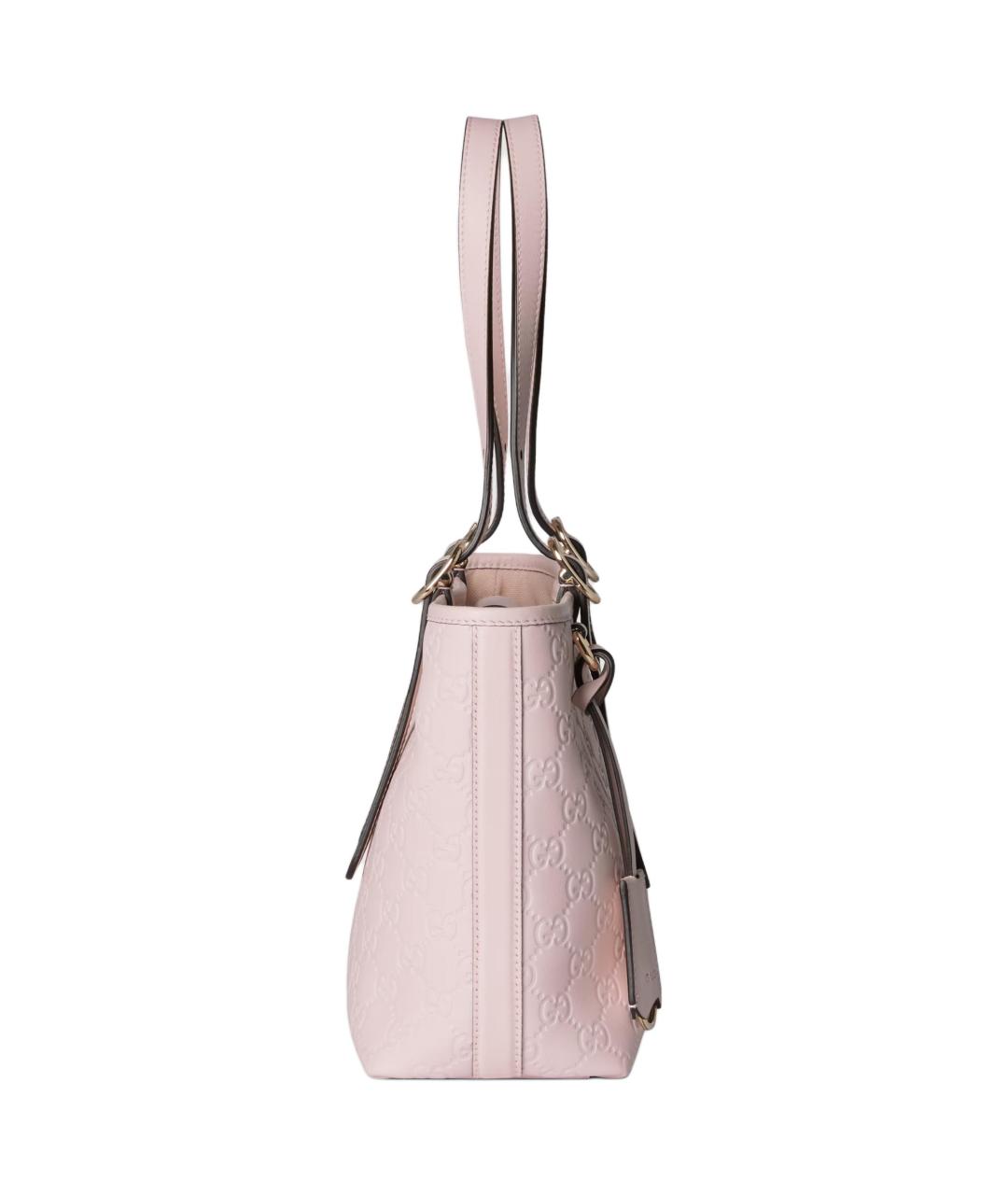 GUCCI Розовая кожаная сумка через плечо, фото 3