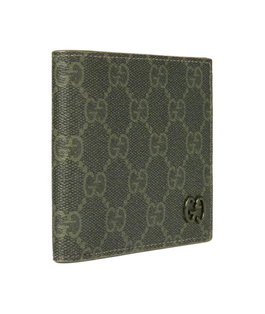 GUCCI Хаки кожаный кошелек, фото 2