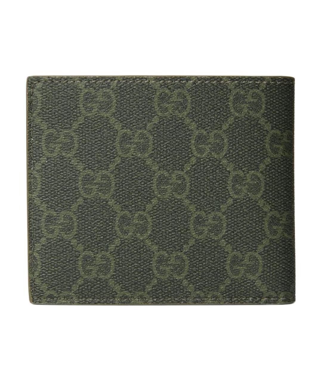 GUCCI Хаки кожаный кошелек, фото 3
