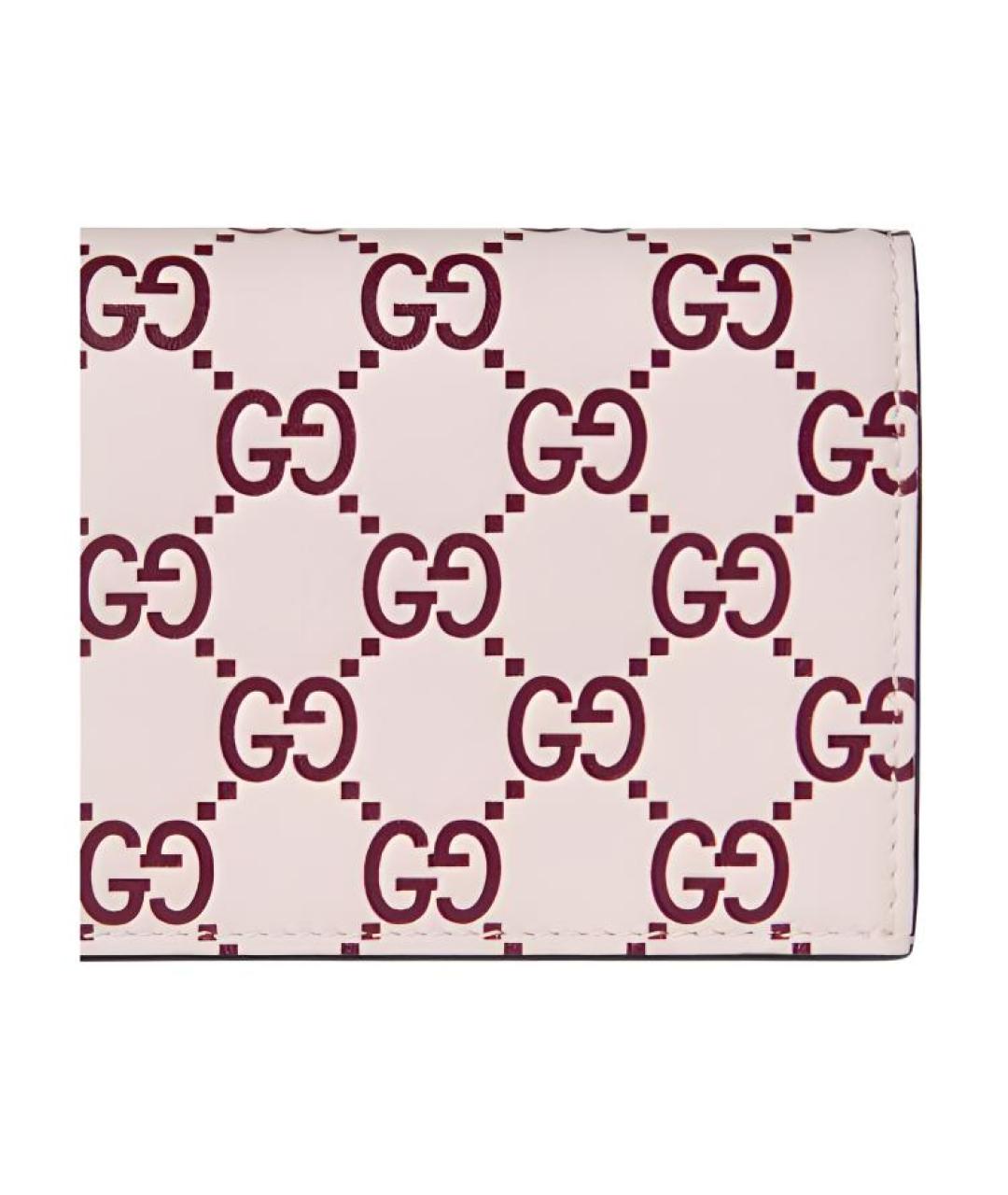 GUCCI Розовый кожаный кошелек, фото 7