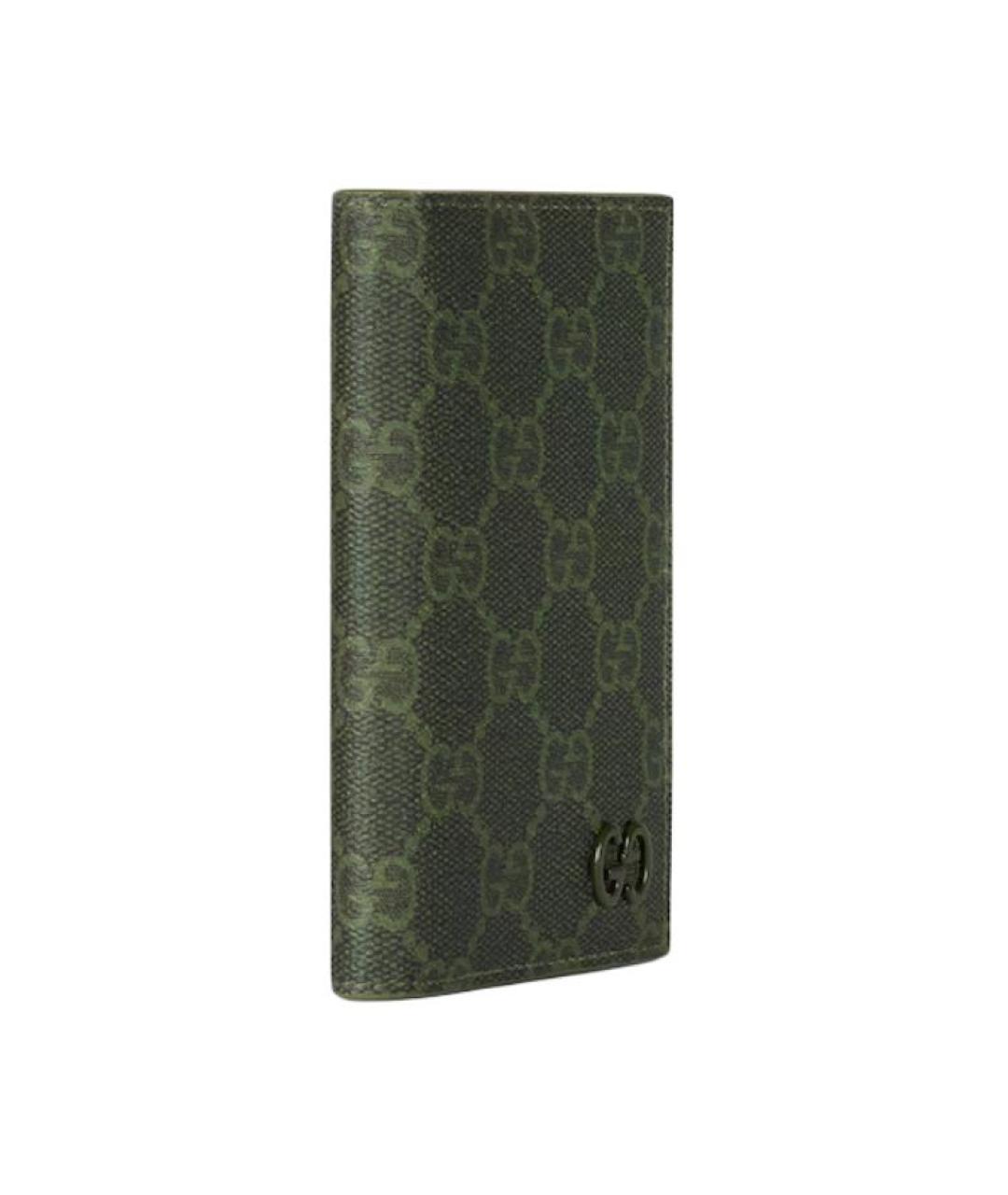 GUCCI Зеленый кожаный кардхолдер, фото 2