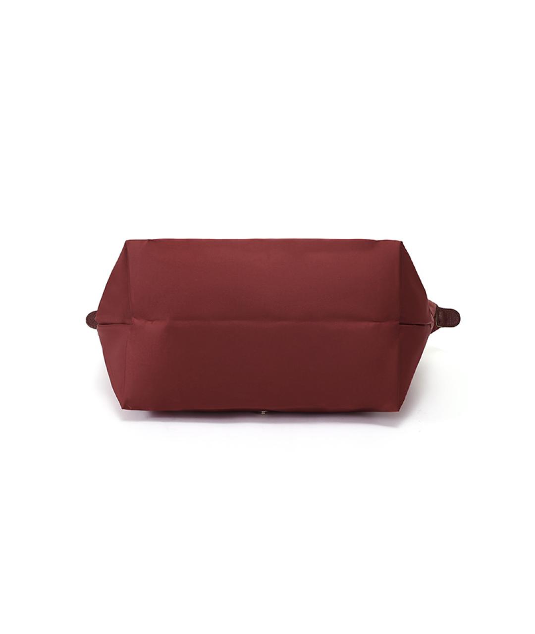 LONGCHAMP Бордовая тканевая сумка через плечо, фото 5