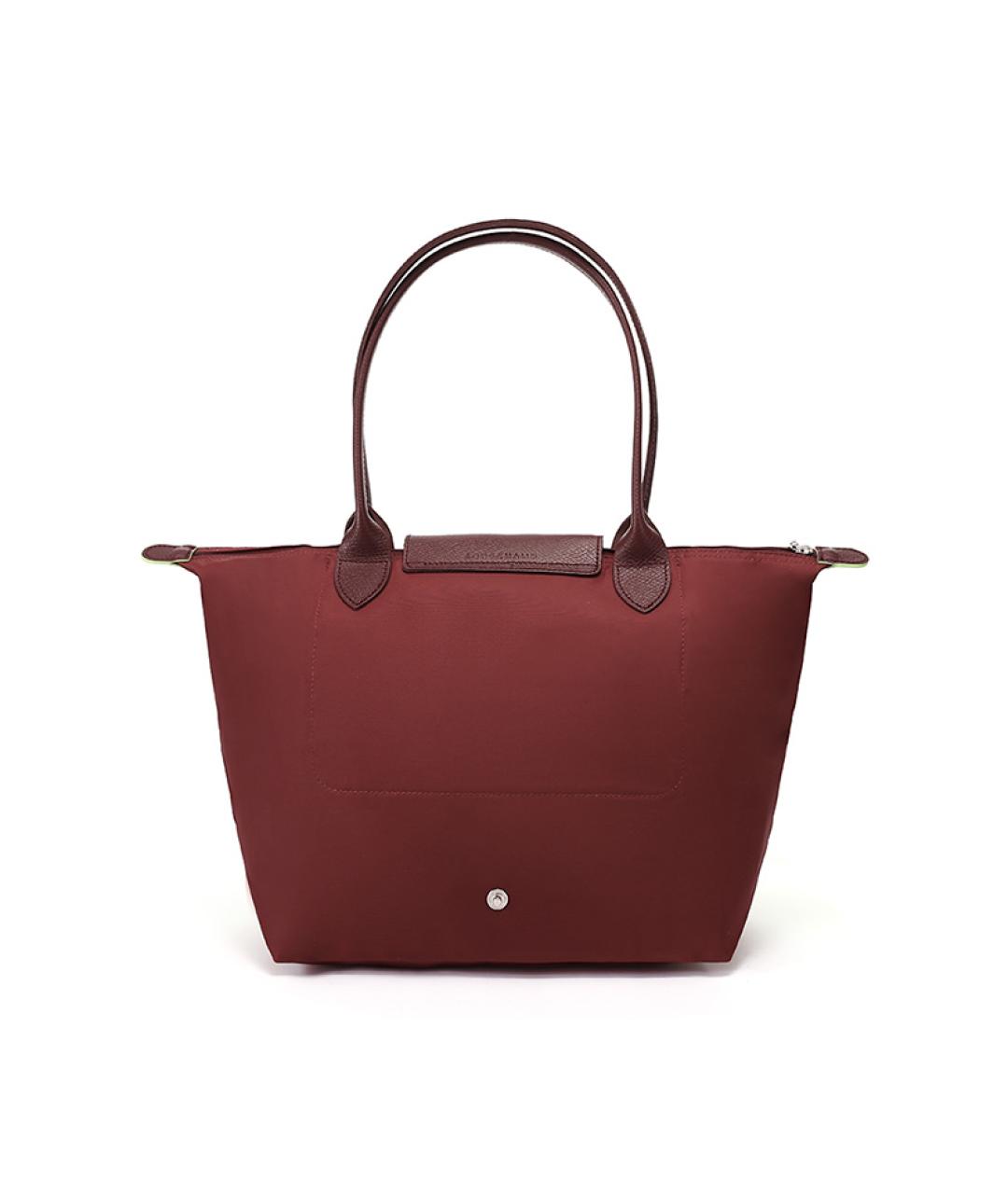 LONGCHAMP Бордовая тканевая сумка через плечо, фото 2