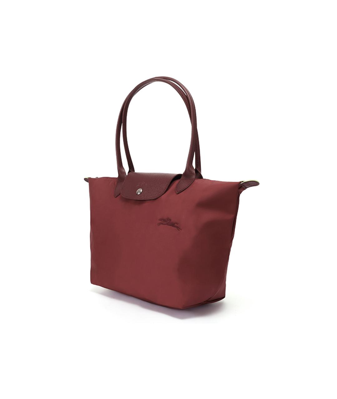LONGCHAMP Бордовая тканевая сумка через плечо, фото 3