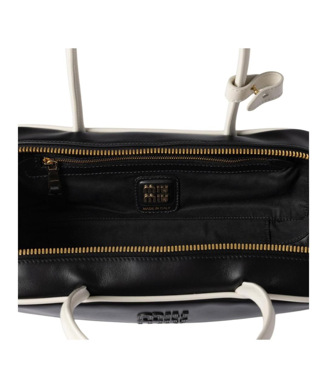 MIU MIU Черная кожаная сумка через плечо, фото 5