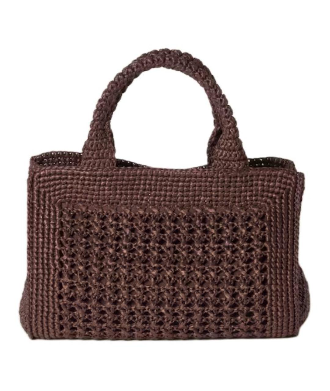 MIU MIU Коричневая пелетеная сумка через плечо, фото 3