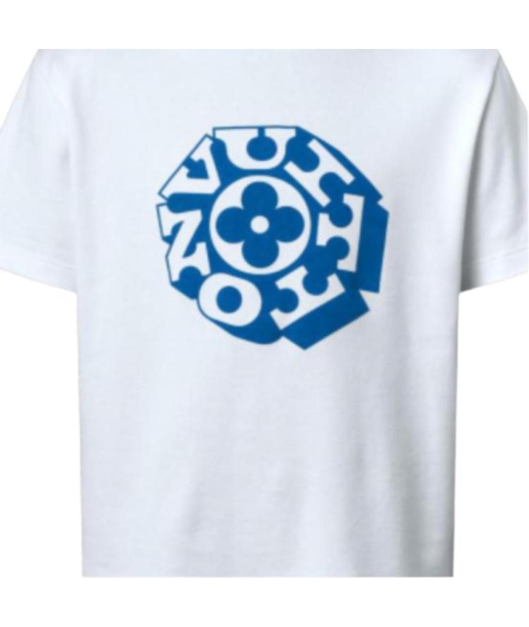 LOUIS VUITTON Белая хлопковая футболка, фото 2