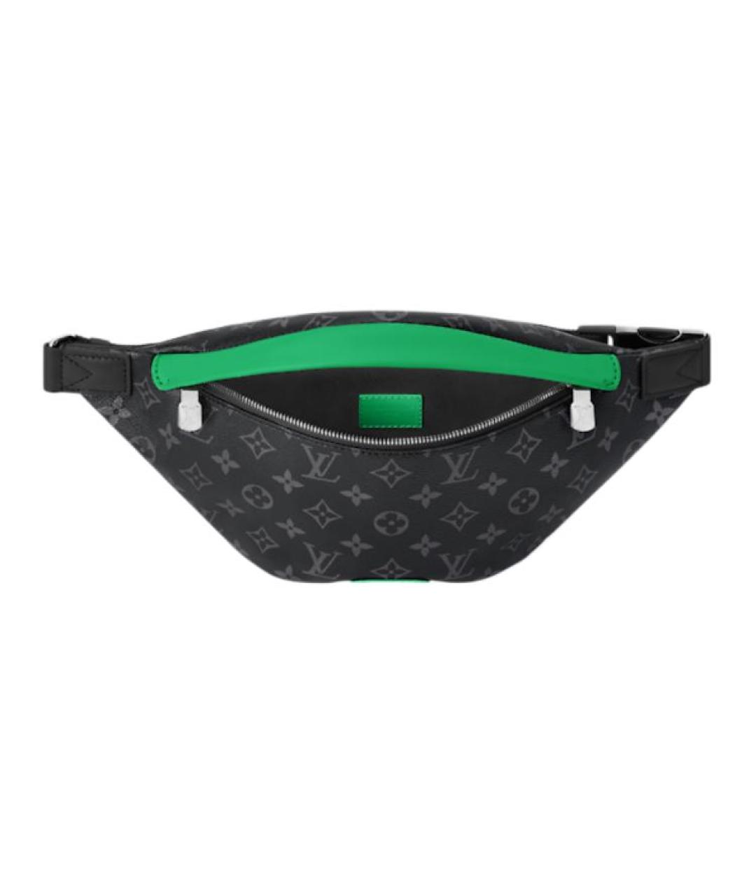 LOUIS VUITTON Черная кожаная поясная сумка, фото 2