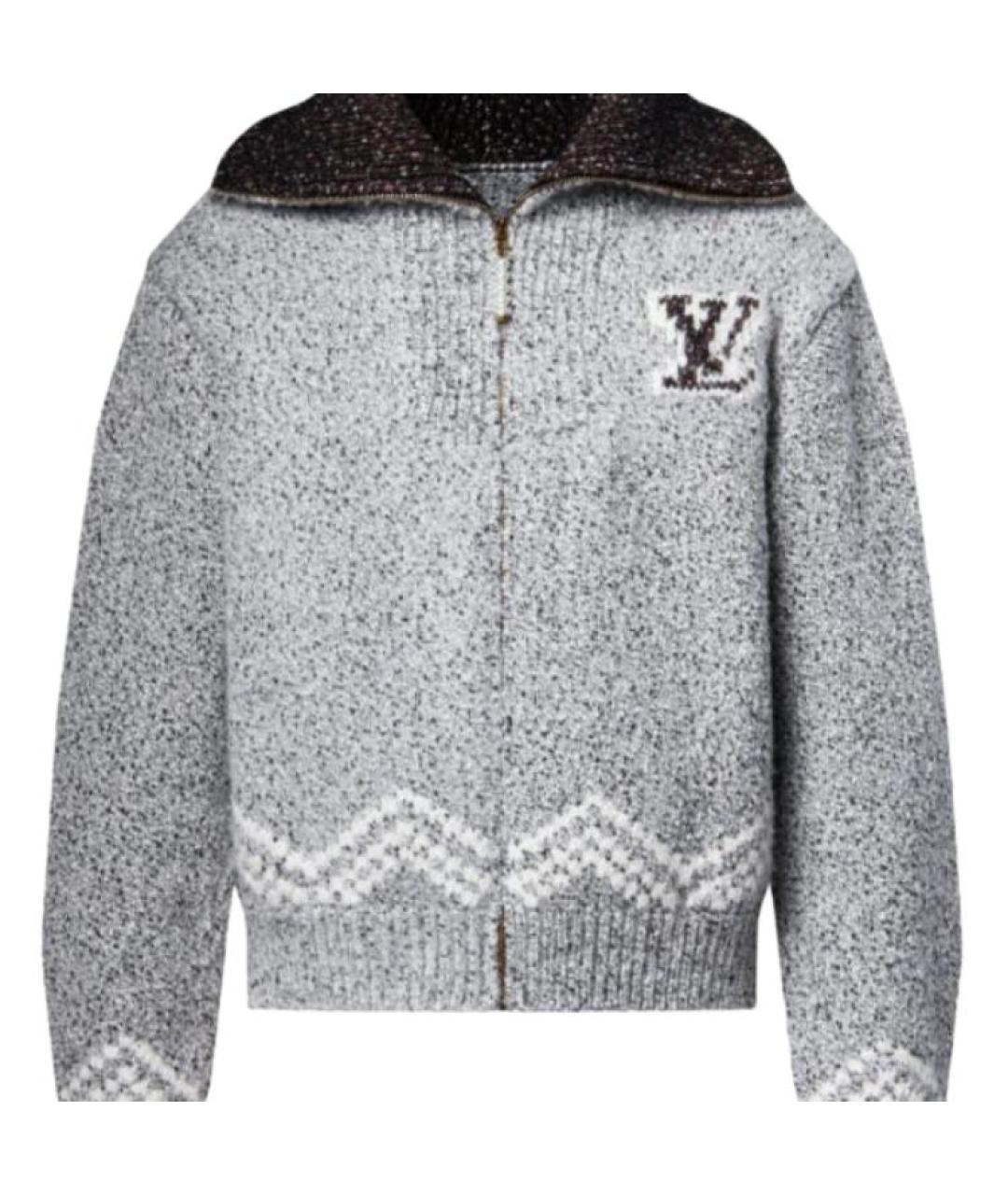 LOUIS VUITTON Серый хлопковый джемпер / свитер, фото 2