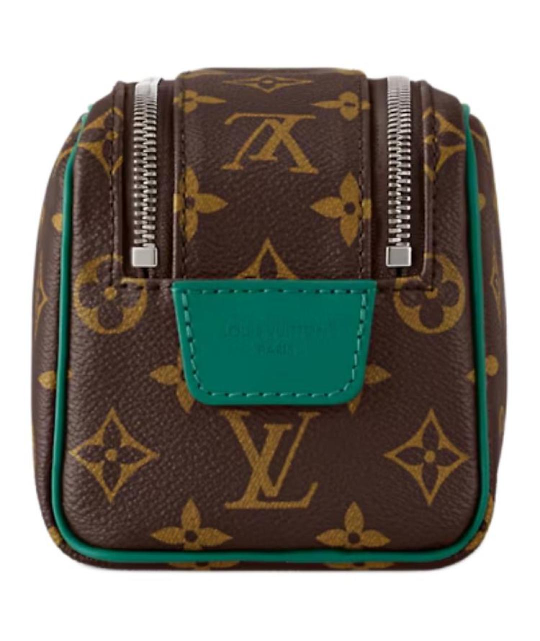 LOUIS VUITTON Коричневая косметичка, фото 5