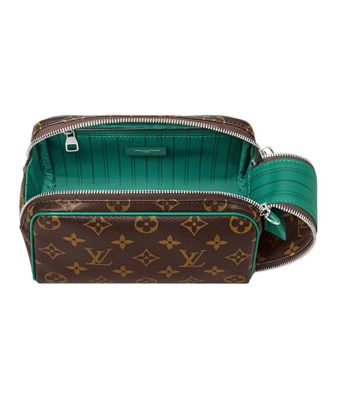 LOUIS VUITTON Коричневая косметичка, фото 3