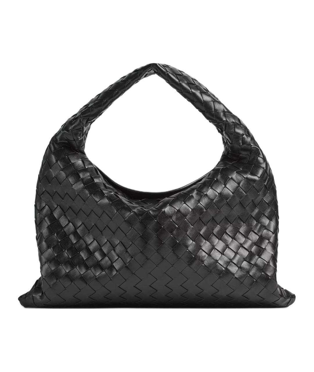 BOTTEGA VENETA Черная кожаная сумка через плечо, фото 1