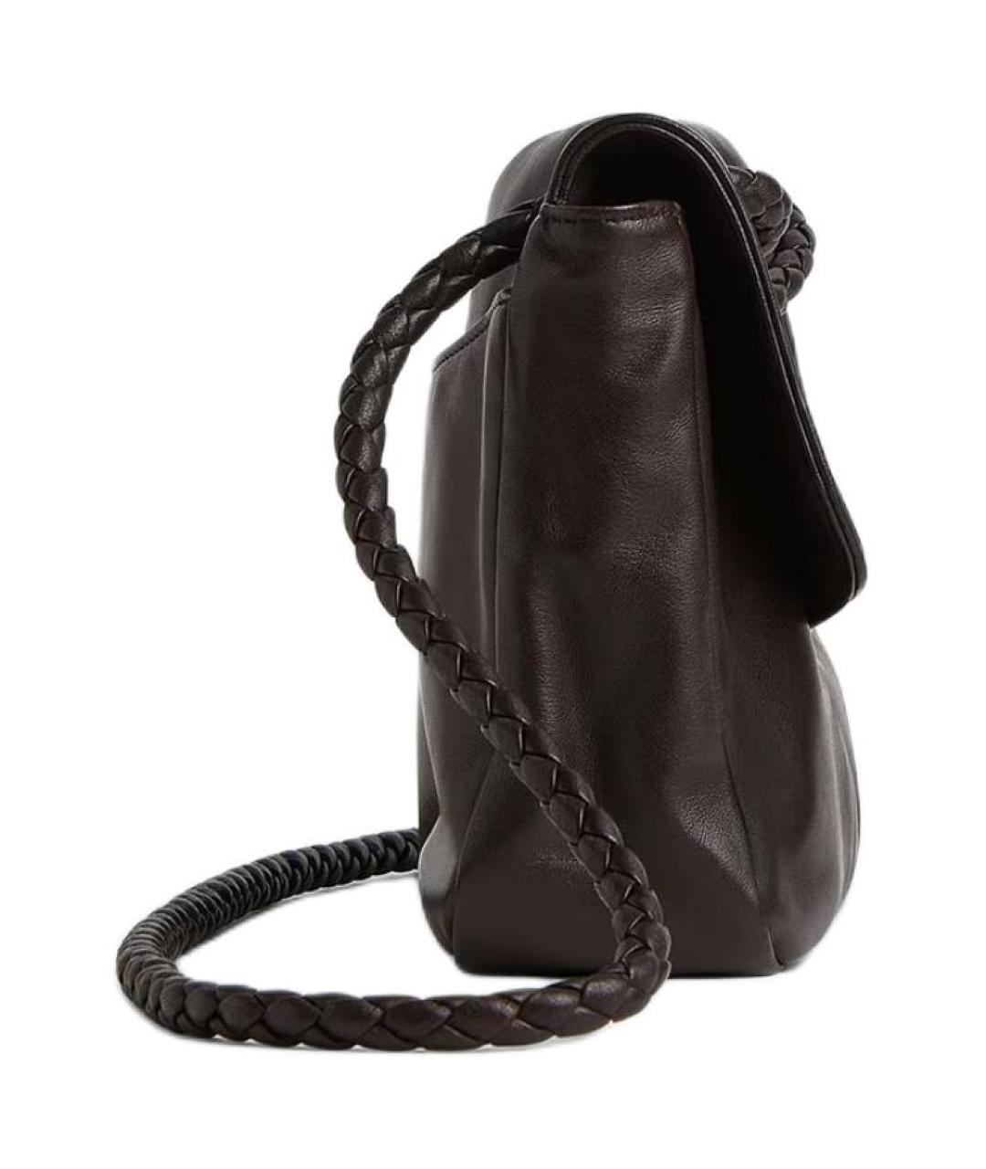 BOTTEGA VENETA Коричневая кожаная сумка через плечо, фото 2