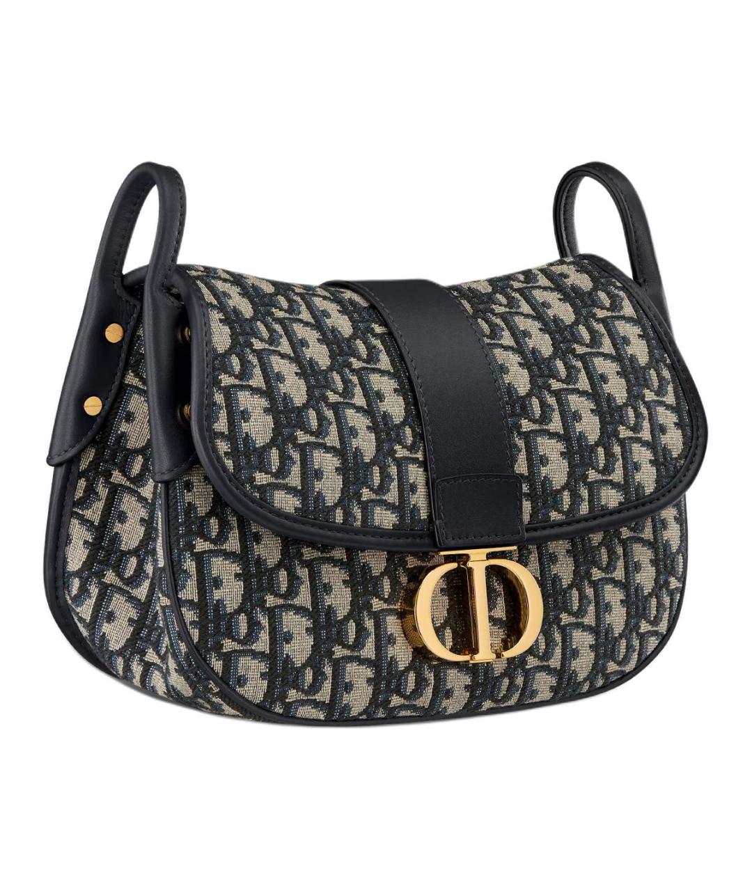 CHRISTIAN DIOR Синяя хлопковая сумка через плечо, фото 2