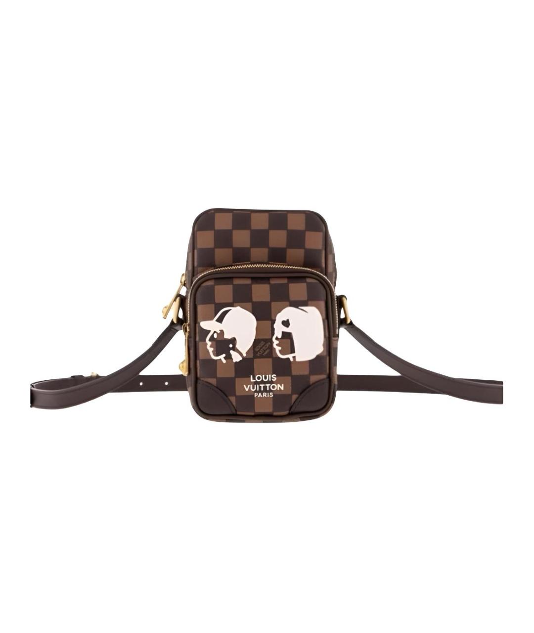 LOUIS VUITTON Коричневая сумка на плечо, фото 1