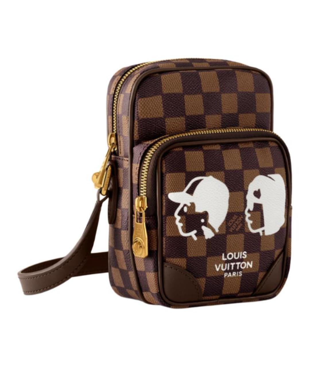 LOUIS VUITTON Коричневая сумка на плечо, фото 3