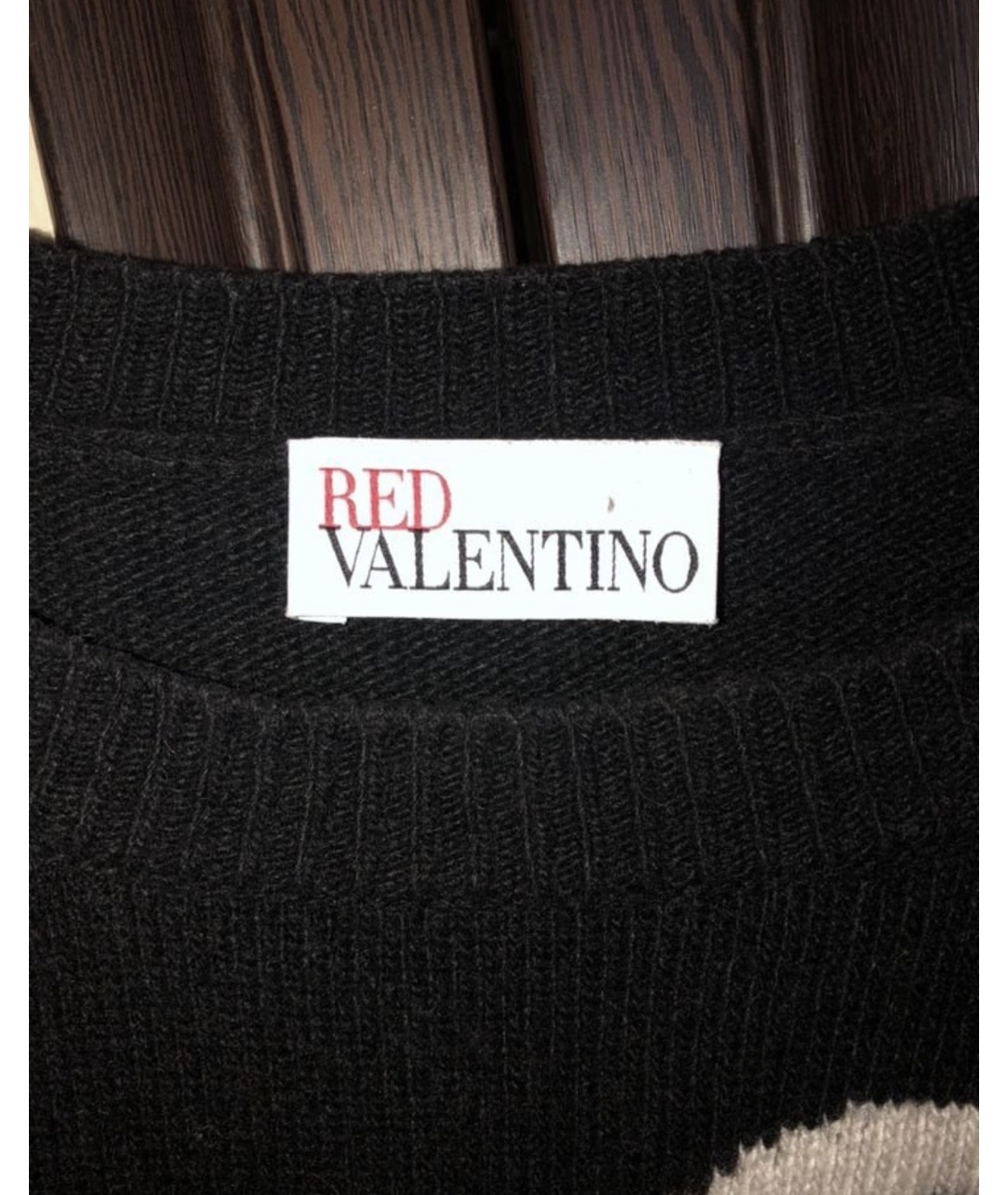 RED VALENTINO Черный шерстяной джемпер / свитер, фото 3