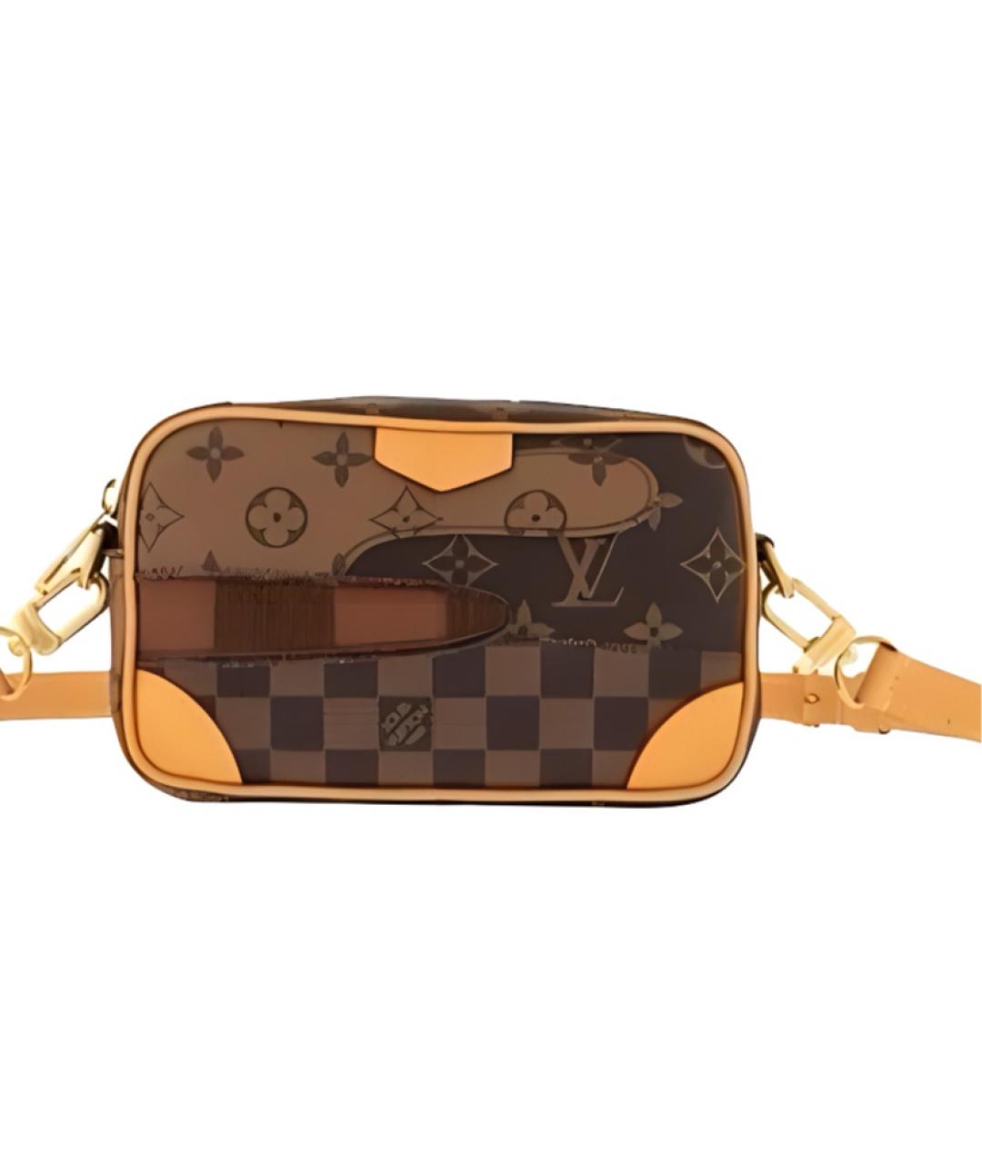 LOUIS VUITTON Коричневая поясная сумка, фото 2