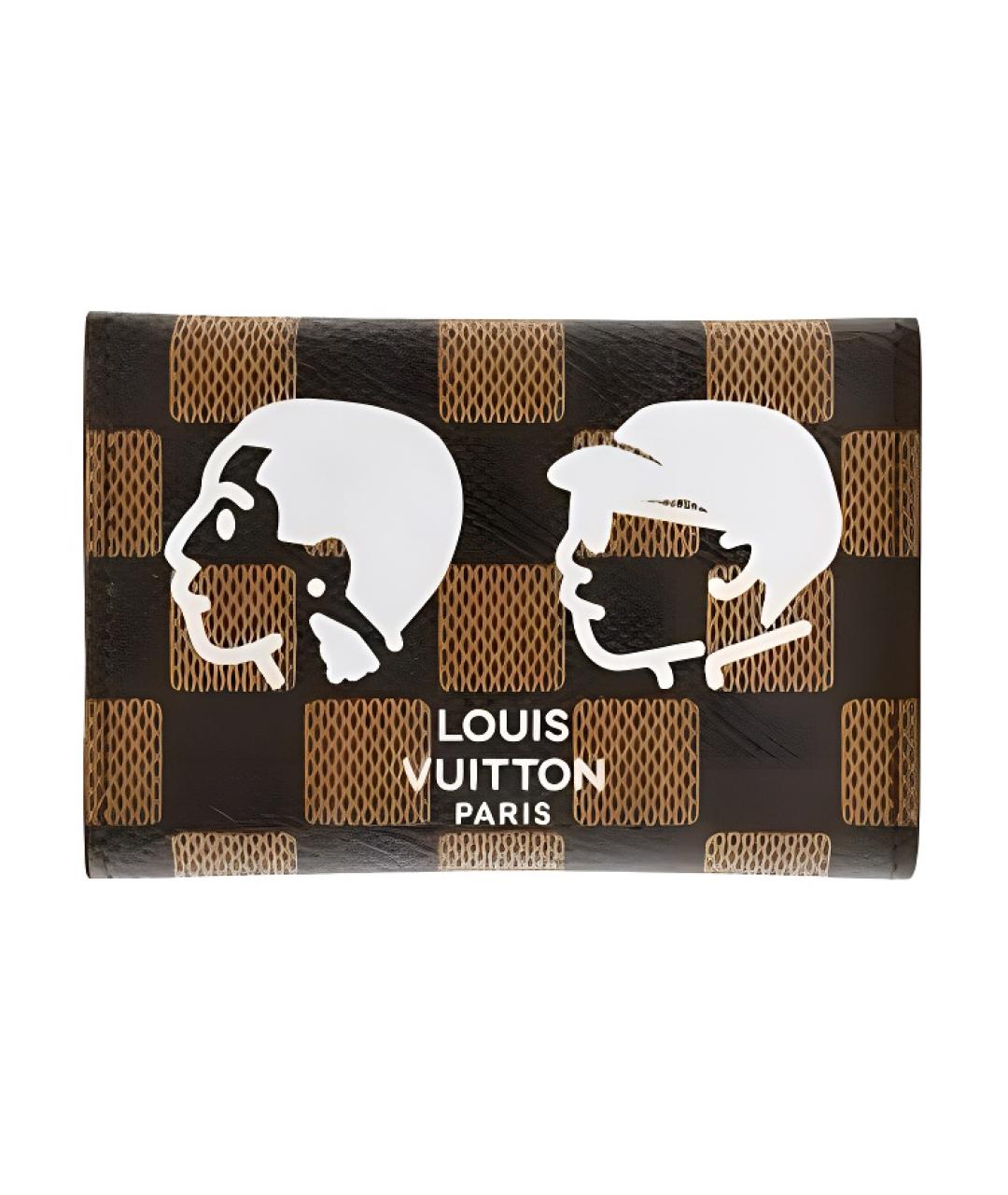 LOUIS VUITTON Коричневый кардхолдер, фото 1
