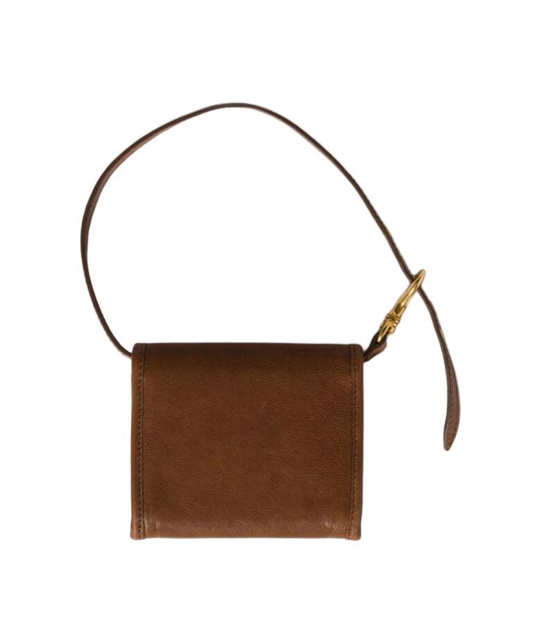 MIU MIU Коричневый кожаный кошелек, фото 2