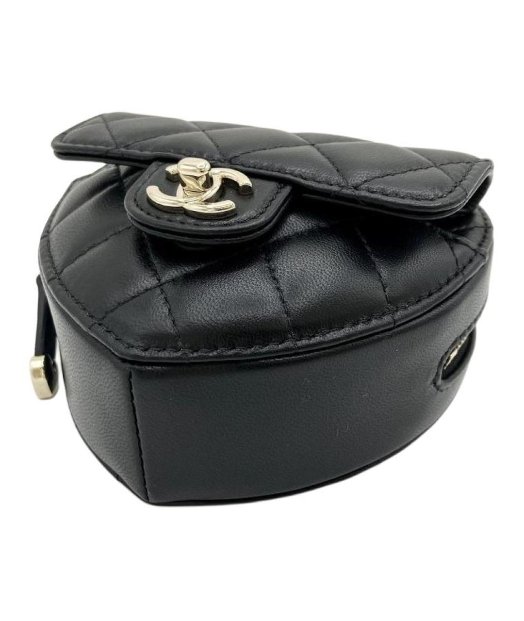 CHANEL Черная кожаная сумка через плечо, фото 2