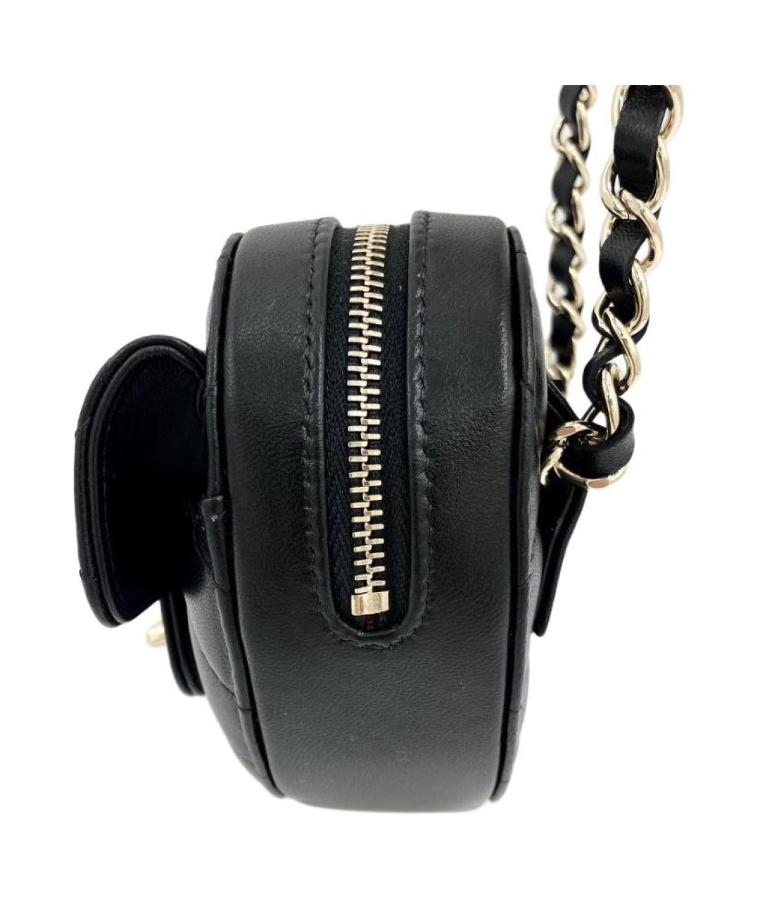 CHANEL Черная кожаная сумка через плечо, фото 3