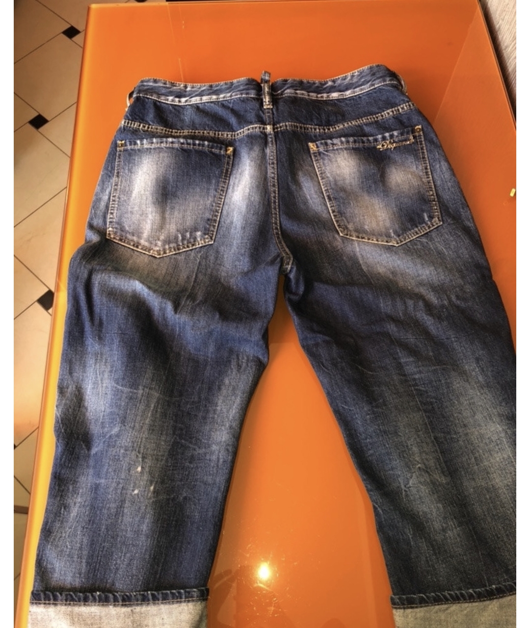 DSQUARED2 Синие джинсы слим, фото 2