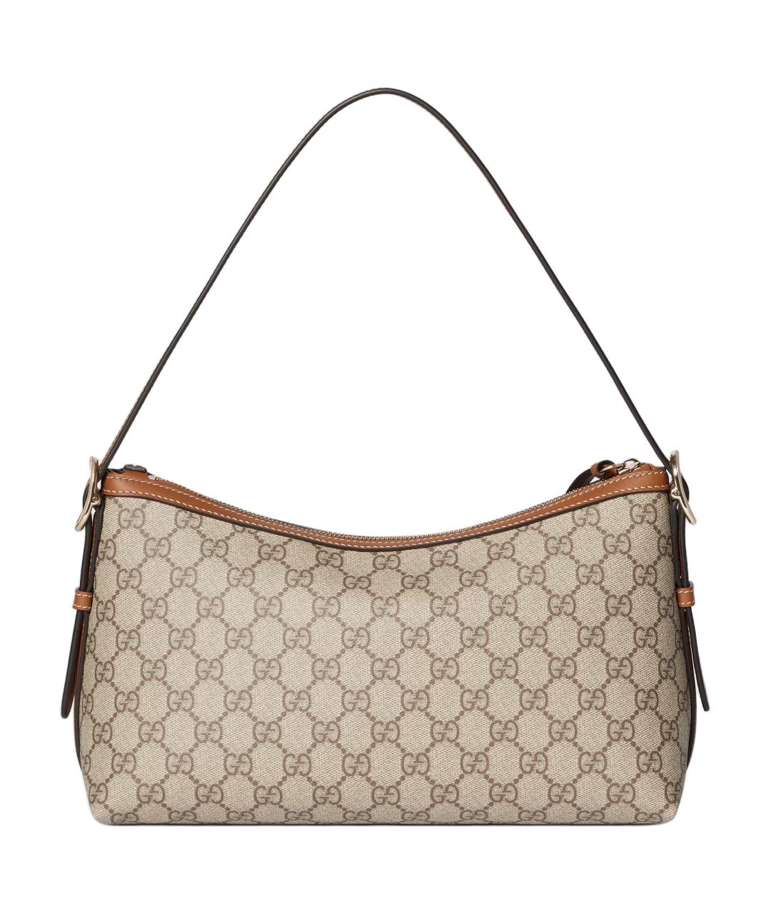 GUCCI Бежевая хлопковая сумка через плечо, фото 4